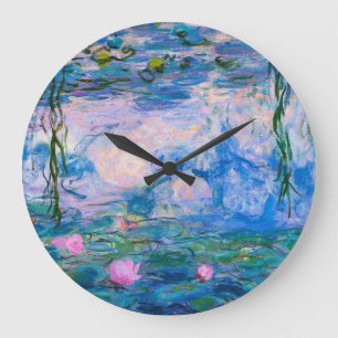 Reloj Redondo Grande Claude Monet - lirios de agua 1919