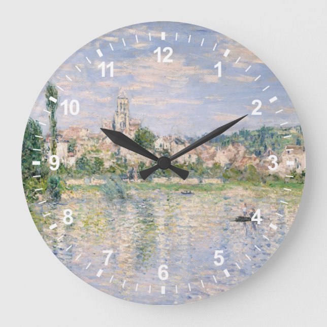 Reloj Redondo Grande Claude Monet | V � el petróleo en verano (Anverso)