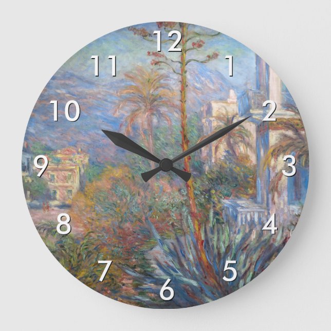 Reloj Redondo Grande Claude Monet - Villas de Bordighera (Anverso)