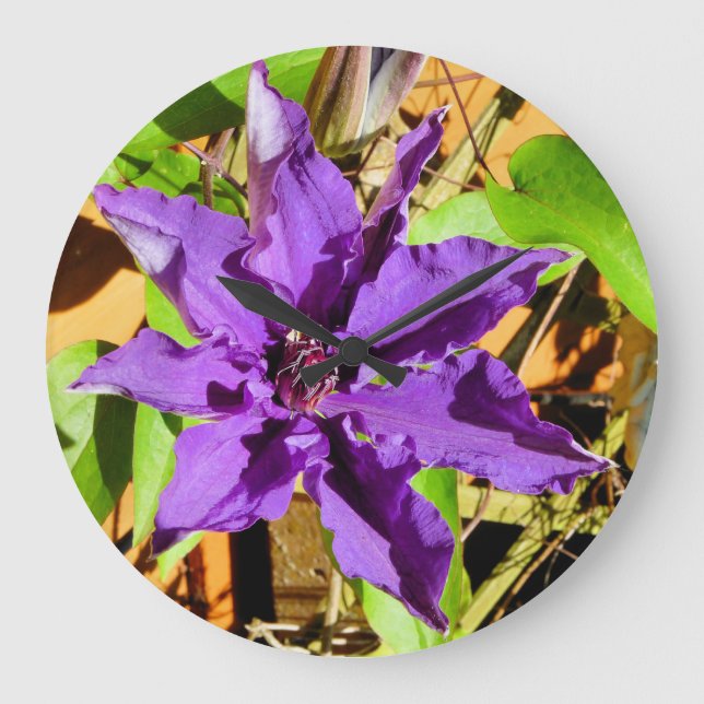 RELOJ REDONDO GRANDE CLEMATIS (Anverso)