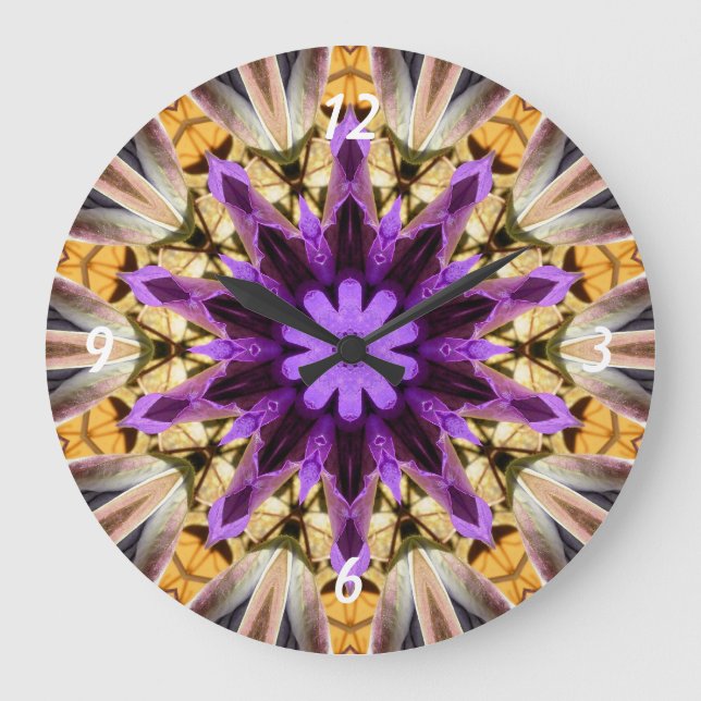 RELOJ REDONDO GRANDE CLEMATIS (Anverso)