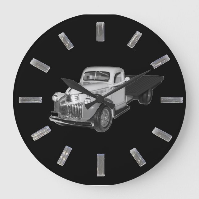 Reloj Redondo Grande Clock, 1941 - 1942 Chevrolet Truck, Chev, Chevy (Anverso)