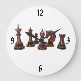 Reloj Redondo Grande Clock Chess