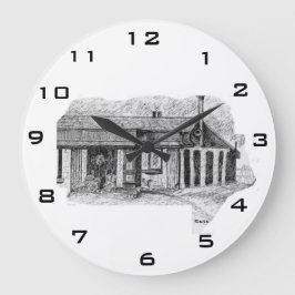 Reloj Redondo Grande Clock Country Store
