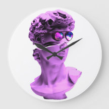 Clock Michelangelo's David - By RLE Art Solutions