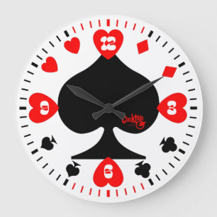 RELOJ REDONDO GRANDE CLOCK TILDE SERIE POKER S8 V21