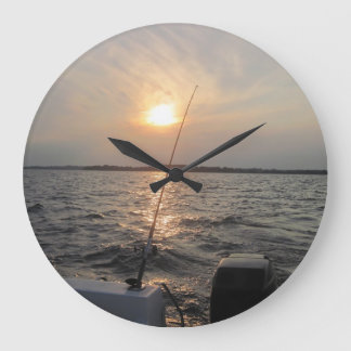 Reloj Redondo Grande Clock with Sunset