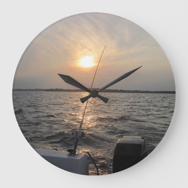 Reloj Redondo Grande Clock with Sunset (Anverso)