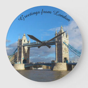 Reloj Redondo Grande Clocks-Tower Bridge London. Reloj grande