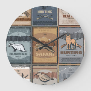 Reloj Redondo Grande Club de caza