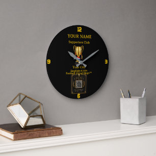 Reloj Redondo Grande Club de Seguidores Personalizados: fútbol Achempon