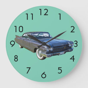 Reloj Redondo Grande Coche 1960 del lujo de Cadillac