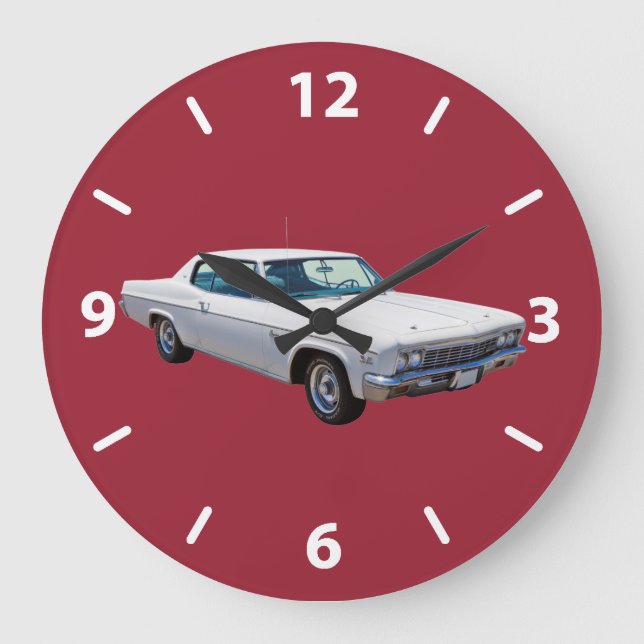 Reloj Redondo Grande Coche 1966 del músculo de Chevrolet Caprice 427 (Anverso)