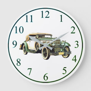Reloj Redondo Grande Coche antiguo