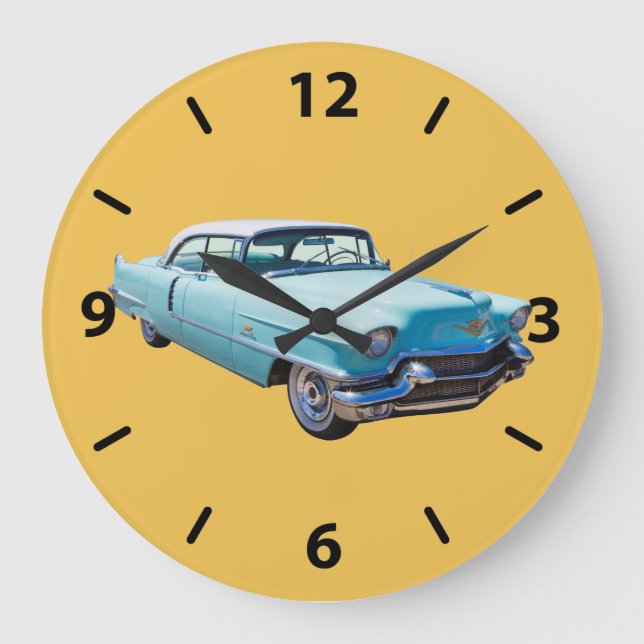 Reloj Redondo Grande Coche de lujo Sedan Deville Cadillac 1956 (Anverso)