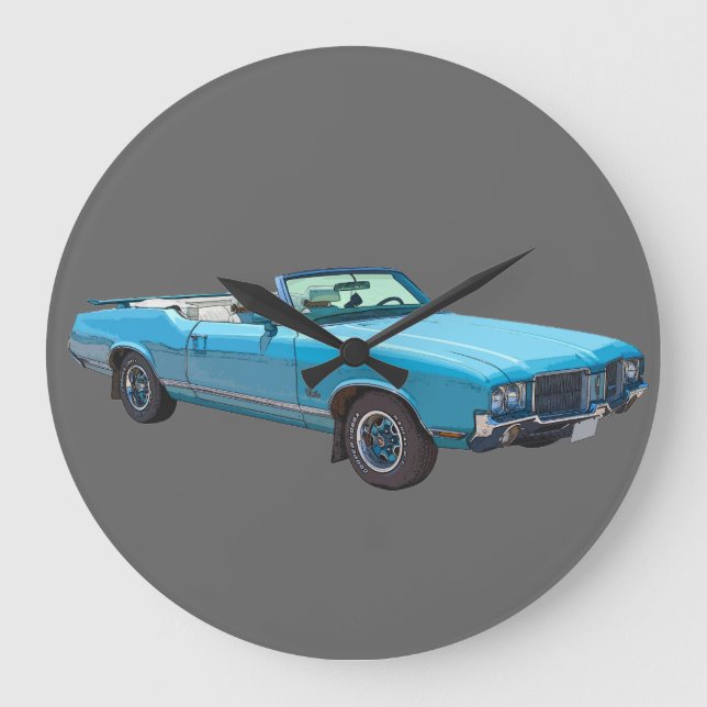 Reloj Redondo Grande Coche supremo 1971 del músculo del machete de (Anverso)