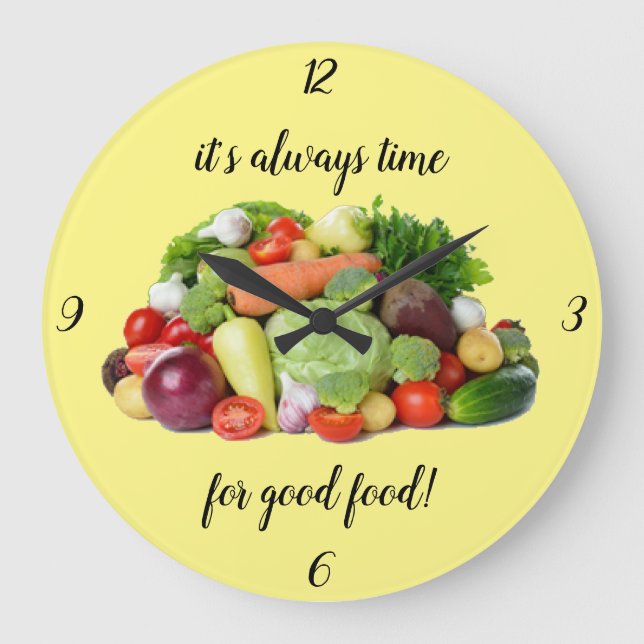 Reloj Redondo Grande Cocina (Anverso)