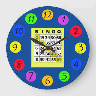 Reloj Redondo Grande Cocina BINGO
