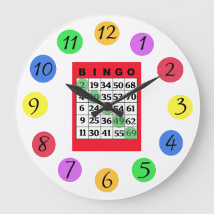 Reloj Redondo Grande Cocina BINGO