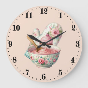 Reloj Redondo Grande Cocina de amantes de la repostería linda