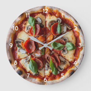Reloj Redondo Grande Cocina o restaurante pizzería italiana redonda