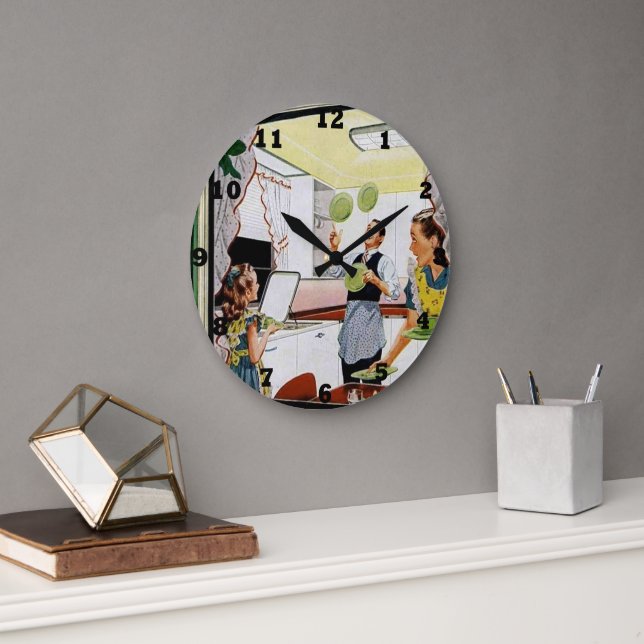 Reloj Redondo Grande Cocina retro vintage de Guay (Oficina)