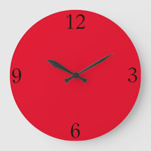 Reloj Redondo Grande Cocina roja
