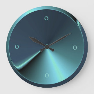 Reloj Redondo Grande Cocina Verde azulada azul/verde atmosférica