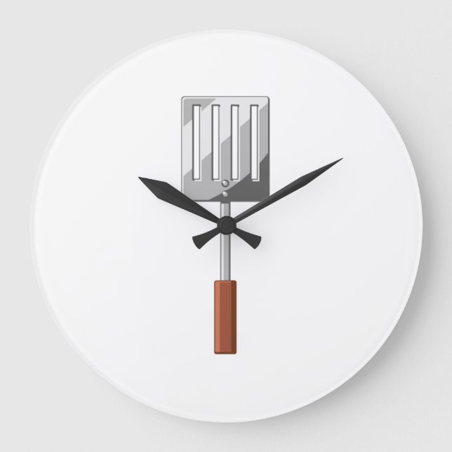 Reloj Redondo Grande Cocinar la espátula (Anverso)
