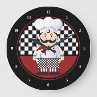 Reloj Redondo Grande Cocinero francés