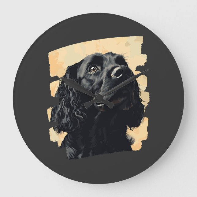 Reloj Redondo Grande Cocker Spaniel  (Anverso)