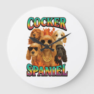 Reloj Redondo Grande Cocker Spaniel
