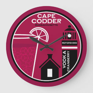 Reloj Redondo Grande Cocktail de Cape Codder
