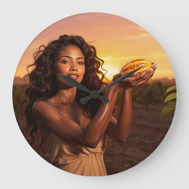 RELOJ REDONDO GRANDE COCOA MAGIC (Anverso)