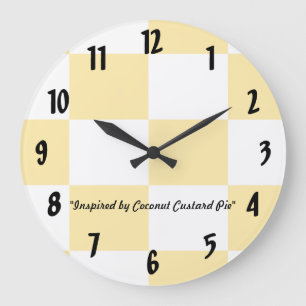 Reloj Redondo Grande Coconut Custard Pie