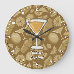 Reloj Redondo Grande Cóctel Sidecar