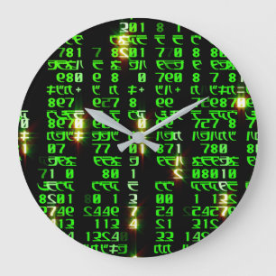 Reloj Redondo Grande Code matrix