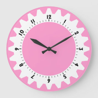 Reloj Redondo Grande Cogged 01 - Rosa