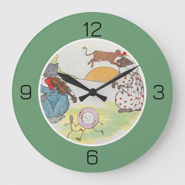 Reloj Redondo Grande Colección de Fiesta de Cumpleaños Hey Diddle Diddl (Anverso)