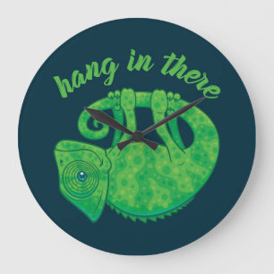 Reloj Redondo Grande Colgar Ahí El Magnífico Chameleon