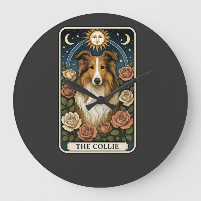 Reloj Redondo Grande Collie (Anverso)