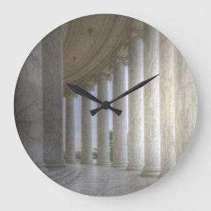 Reloj Redondo Grande Colonnada circular conmemorativa Thomas Jefferson