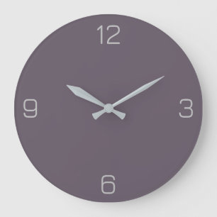 Reloj Redondo Grande Color de granito gris 655967, con opción Añadir no