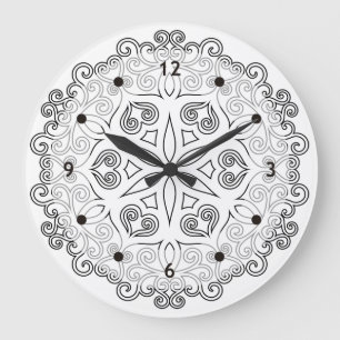 Reloj Redondo Grande Color de su propio MANDALA - DIY Colour Book 2