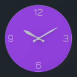 Reloj Redondo Grande Color de violeta azul 8A2BE2 - opción Añadir nombr<br><div class="desc">Agregue un nombre, iniciales o algún texto, o mantenga el color solo. Coordenadas de color con otros elementos del almacén basadas en el nombre y el código HEX (triplete hexadecimal de seis dígitos) mostrado. Utilice este código para mezclar, hacer coincidir y personalizar de cualquier otro elemento para ir con esto,...</div>
