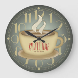 Reloj Redondo Grande Color retro divertido del personalizado del tiempo
