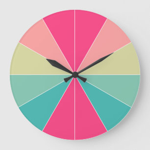 Reloj Redondo Grande Color segmentado 01