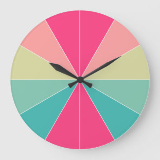 Reloj Redondo Grande Color segmentado 01