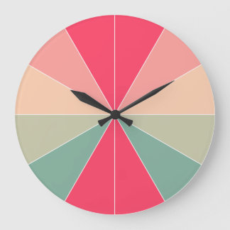 Reloj Redondo Grande Color segmentado 03