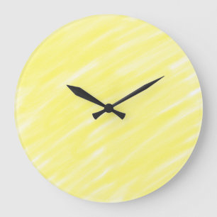 Reloj Redondo Grande color sencillo mínimo sólido personalizado amarill